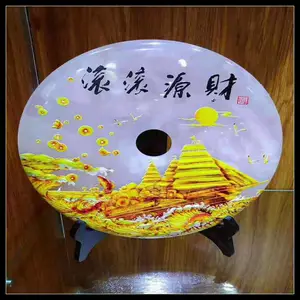 广东玉石平安扣供应 家居玄关摆件 阿富汗白玉石料级 商务礼品定做