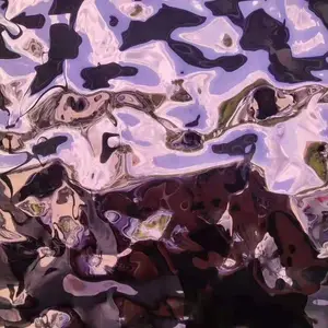佛山水波纹镜面不锈钢压花-304大水波纹压花不锈钢-201不锈钢台面压花板
