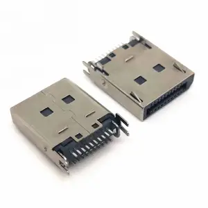 dp焊接式公头 /20pin/ 夹板公头 充电插头 USB连接器