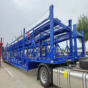出口定制 10位车辆运输半挂车 框架式轿运车 欧式轿运车 吉尔吉斯斯坦
