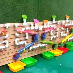 幼儿园户外游戏墙面玩水设施(含背景板)