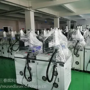 二手激光雕刻机二手光纤激光打标机四通塑胶卫浴管件打标机