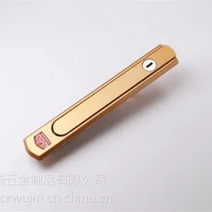 锌合金隐形按锁安全防盗纱窗锁厂家定制带钥匙儿童防护锁安全把手