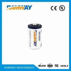 睿奕ramway锂亚电池 ER14250 3.6V 仪器仪表电池 1200mah 厂家直销