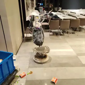大理石门套翻新施工 专业石材结晶技术 商场石材结晶 石材养护抛光
