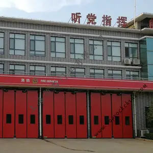 消防队车库门 上海 电动车库门 生产厂家顶石门业