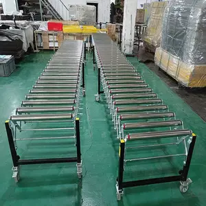 无动力伸缩滚筒输送机移动伸缩式卸货滑梯卸货神器食品厂装卸货神器