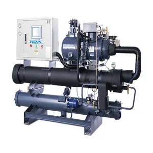 60HP零下5℃水冷螺杆式工业冷水机组 湖北鑫冬天制冷