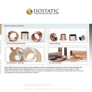 Isostatic粉末金属青铜 SAE841 止推垫圈无油自润轴承SAE660
