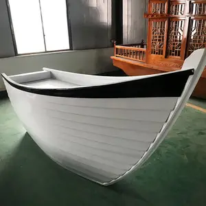 江南木船手工定制餐厅海鲜船菜品展示吧台收银休闲船景观装饰帆船