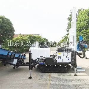 双动力头液压地质勘探钻机 中大型履带式环境监测取样钻机 浅层土壤取土钻机