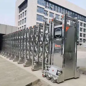 西青区电动伸缩门厂家一无轨伸缩门维修详情