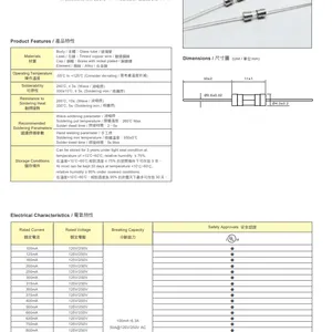 Walter华德 玻璃管保险丝 FAP 3.6x10mm 0.125A 250V