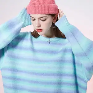 知案毛衣深圳小众ins立体花朵羊毛外套女23早秋慵懒风套头针织衫上衣品牌折扣
