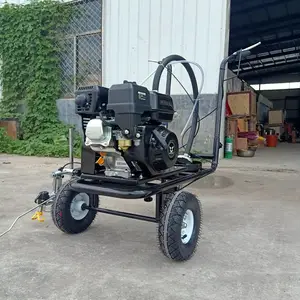 手推式小型冷喷划线机 小区停车位喷涂机 汽油马路划线车