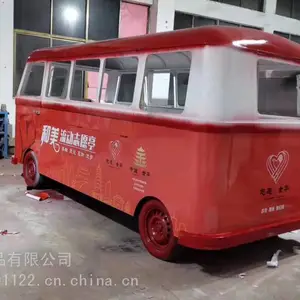 玻璃钢仿真雕塑模型公交车展览道具展示模型