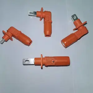 供应 UniLink新能源储能连接器 8.0mm橙色单芯防水弯头连接器
