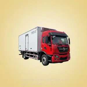 东风6.8米肉钩车 260马力 高顶双卧蔬果保鲜冷藏冷链运输车