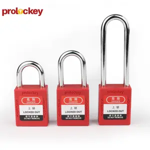 PROLOCKEY/洛科 钢制锁梁塑料锁体 绝缘耐腐蚀抗冲击 贝迪型工业工程安全挂锁 P25S P38S P76S