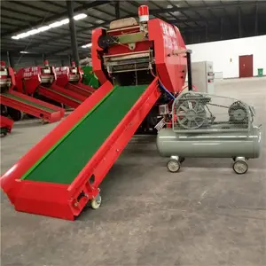 圣泰 甘肃青贮全自动打包机 畜牧养殖青储包膜机 邯郸青储打捆包膜机