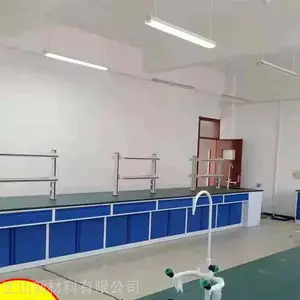 实验室试验台 钢木中央实验台 带水槽可定制 耐酸碱 承重力强