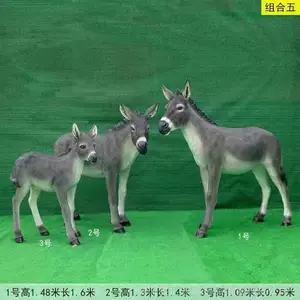 玻璃钢仿真动物雕塑猪鹿驴狐狸鹿熊猫雕塑