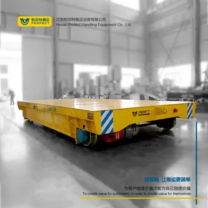 电动四轮无轨胶轮车 钢结构过跨平板车 自动化物料搬运车