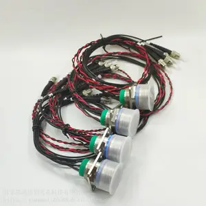 J599A8光电复合连接器 4光2电插头插座组件 不锈钢壳体防水连接器