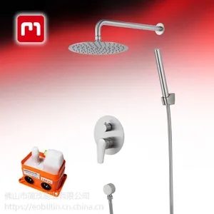 Eoblltin壹百廷EU-02 304不锈钢入墙式暗装花洒 带预埋盒暗埋嵌入式淋浴花洒 生产厂家