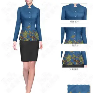 四川成都酒店餐饮工作服定制 餐厅服务员客房接待经理 面料舒适***不掉色不缩水