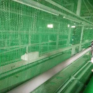 鸿宇筛网绿化护坡盖土网.工地施工扁丝抑尘网 环保绿色盖沙网