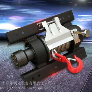 黑龙江拖拉机液压绞盘4吨5吨6吨钢丝绳25米钩子行星减速结构可人工放绳
