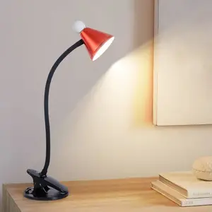 台式夹led多功能USB软管调节角度台灯高亮度调光色工作学习灯908W