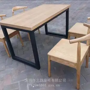 面馆实木桌椅 酒楼餐馆桌椅 中式快餐厅餐桌椅