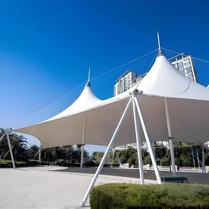 西南膜结构源头厂家/景区张拉膜公园遮阳棚户外景观篷专业定制安装