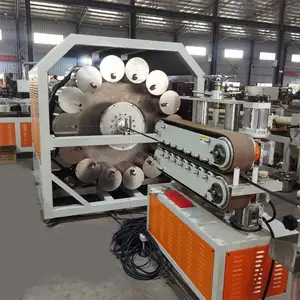 PVC两层夹纱软管挤出机 PVC两层包纱管生产线