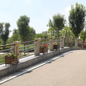 桥梁护栏栏杆厂家桥梁用钢护栏 桥梁防护栏防撞山东美特护栏
