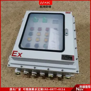 带双门航坤定做总开关带漏电防爆事故应急照明箱BXX-9K/16A