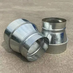 瑞通镀锌螺旋风管品牌厂家通风管道配件大小头任意定制
