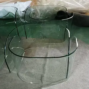 供应转弯玻璃 转弯茶几台柜吧台玻璃东莞厂家直供批发