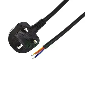 BS��ȫͭ3*1.5mm2Ӣ������β����Ƥ������Դ�� Ӣ��AC��ͷ��