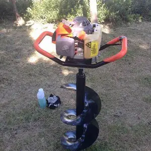 大型电线杆挖坑机 汽油植树挖坑机 安源大马力挖坑机