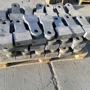 废钢粉碎机 重锤式金属边角料破碎机 2000型废旧金属破碎机双金属复合高铬合金耐磨锤头高锰钢耐磨锤头