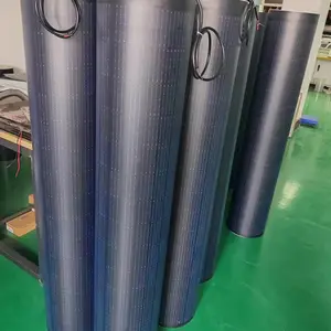 120W套筒式柔性太阳能路灯杆组件高效轻质可缠绕式异质结光伏组件