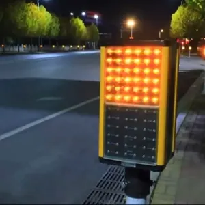 华普智通 智能雾灯诱导系统 高速太阳能预警灯 公路防撞警示灯