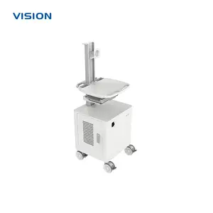 VISION 25068| 带主机柜移动设备推车 升降显示器支架|可OEM/ODM定制
