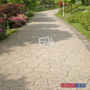 供应彩色混凝土地面、压花地坪、水泥印花地坪
