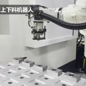 滚珠丝杆支撑座加工CNC机床上下料机器人 数控车床机械手