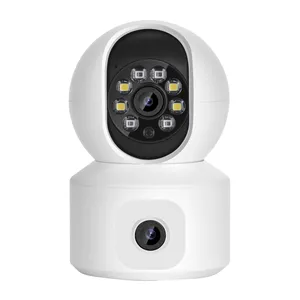 雄迈无线家用双目摄像头监控器wifi手机远程360度***语音室内