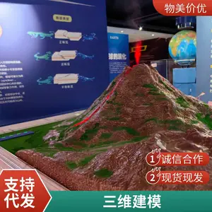 硕博地质灾害火山喷发仿真模型 地质教学声光电通水通电可定制